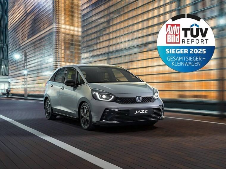 Honda Jazz e:HEV, nombrado el mejor híbrido y eléctrico en TÜV Report 2025